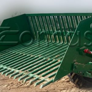 Maquinaria agrícola cazo recogedor de piedras